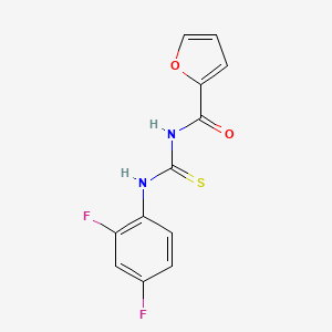 molecular formula C12H8F2N2O2S B5709833 N-{[(2,4-difluorophenyl)amino]carbonothioyl}-2-furamide 