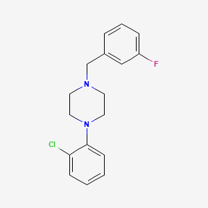 molecular formula C17H18ClFN2 B5709856 1-(2-chlorophenyl)-4-(3-fluorobenzyl)piperazine 