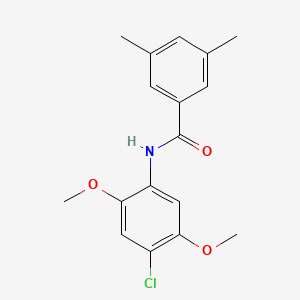 molecular formula C17H18ClNO3 B5709872 N-(4-chloro-2,5-dimethoxyphenyl)-3,5-dimethylbenzamide 