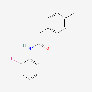 molecular formula C15H14FNO B5709874 N-(2-fluorophenyl)-2-(4-methylphenyl)acetamide 