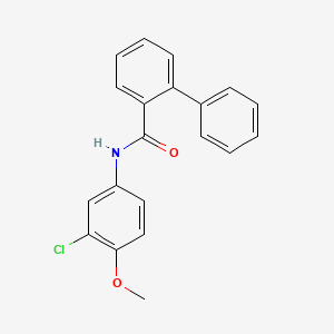 molecular formula C20H16ClNO2 B5709900 N-(3-chloro-4-methoxyphenyl)-2-biphenylcarboxamide 