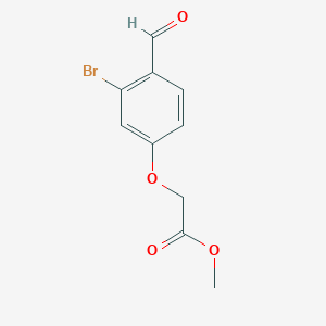 molecular formula C10H9BrO4 B5709903 methyl (3-bromo-4-formylphenoxy)acetate 