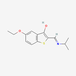 molecular formula C14H17NO2S B5709940 5-ethoxy-2-[(isopropylamino)methylene]-1-benzothiophen-3(2H)-one 