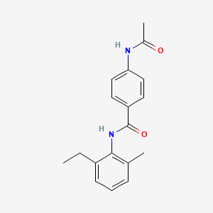 molecular formula C18H20N2O2 B5709949 4-(acetylamino)-N-(2-ethyl-6-methylphenyl)benzamide 