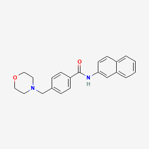 molecular formula C22H22N2O2 B5709964 4-(4-morpholinylmethyl)-N-2-naphthylbenzamide 