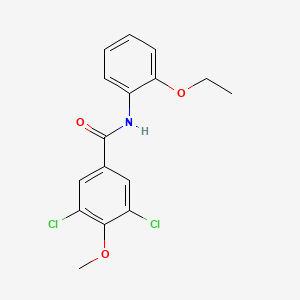 molecular formula C16H15Cl2NO3 B5709977 3,5-dichloro-N-(2-ethoxyphenyl)-4-methoxybenzamide 