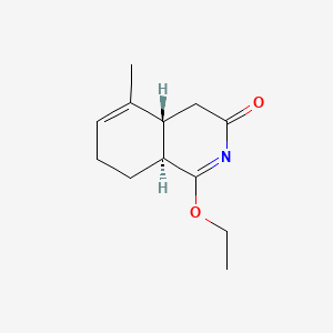 B570999 (4AR,8aS)-1-ethoxy-5-methyl-4,4a,8,8a-tetrahydroisoquinolin-3(7H)-one CAS No. 122490-28-2