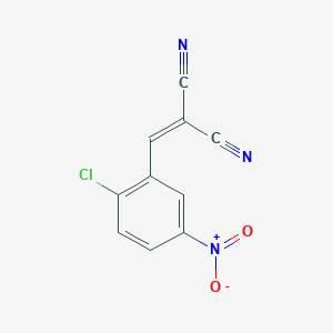 molecular formula C10H4ClN3O2 B5709990 (2-chloro-5-nitrobenzylidene)malononitrile CAS No. 3138-22-5