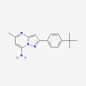 molecular formula C17H20N4 B5710034 2-(4-tert-butylphenyl)-5-methylpyrazolo[1,5-a]pyrimidin-7-amine 