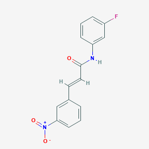 molecular formula C15H11FN2O3 B5710041 N-(3-氟苯基)-3-(3-硝基苯基)丙烯酰胺 CAS No. 1615697-42-1