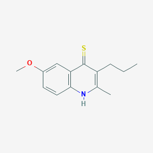 molecular formula C14H17NOS B5710050 6-methoxy-2-methyl-3-propyl-4-quinolinethiol 