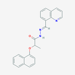 molecular formula C23H19N3O2 B5710062 2-(1-naphthyloxy)-N'-(8-quinolinylmethylene)propanohydrazide 