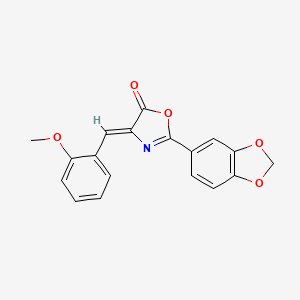 2-(1,3-benzodioxol-5-yl)-4-(2-methoxybenzylidene)-1,3-oxazol-5(4H)-one