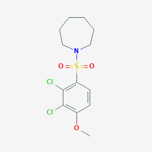 molecular formula C13H17Cl2NO3S B5710097 1-[(2,3-dichloro-4-methoxyphenyl)sulfonyl]azepane 