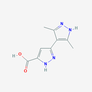 3',5'-dimethyl-1H,1'H-3,4'-bipyrazole-5-carboxylic acid