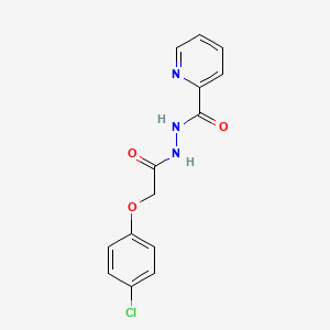 molecular formula C14H12ClN3O3 B5710128 N'-[2-(4-chlorophenoxy)acetyl]-2-pyridinecarbohydrazide 