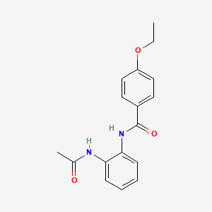 molecular formula C17H18N2O3 B5710136 N-[2-(acetylamino)phenyl]-4-ethoxybenzamide 