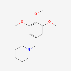 molecular formula C15H23NO3 B5710138 1-(3,4,5-trimethoxybenzyl)piperidine 