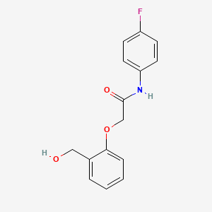 molecular formula C15H14FNO3 B5710164 N-(4-fluorophenyl)-2-[2-(hydroxymethyl)phenoxy]acetamide CAS No. 693819-38-4