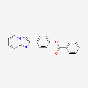molecular formula C20H14N2O2 B5710171 4-imidazo[1,2-a]pyridin-2-ylphenyl benzoate 