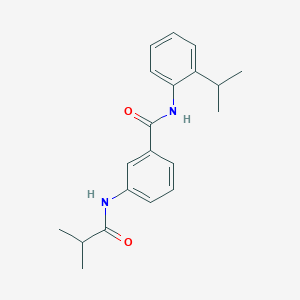 molecular formula C20H24N2O2 B5710208 3-(isobutyrylamino)-N-(2-isopropylphenyl)benzamide 