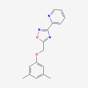 2-{5-[(3,5-dimethylphenoxy)methyl]-1,2,4-oxadiazol-3-yl}pyridine