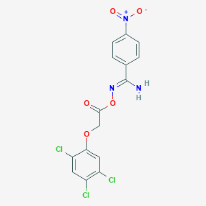 4-nitro-N'-{[(2,4,5-trichlorophenoxy)acetyl]oxy}benzenecarboximidamide