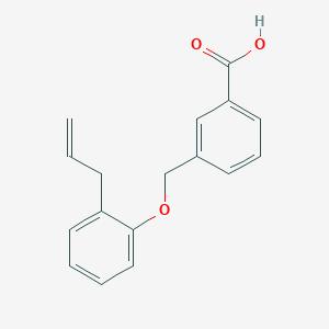 molecular formula C17H16O3 B5710238 3-[(2-allylphenoxy)methyl]benzoic acid 