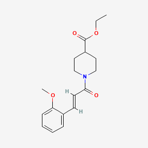 ethyl 1-[3-(2-methoxyphenyl)acryloyl]-4-piperidinecarboxylate