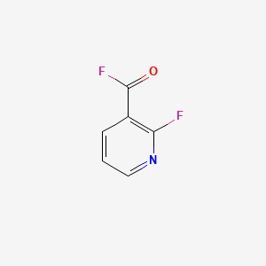 molecular formula C6H3F2NO B571032 2-Fluoropyridine-3-carbonyl fluoride CAS No. 113898-55-8