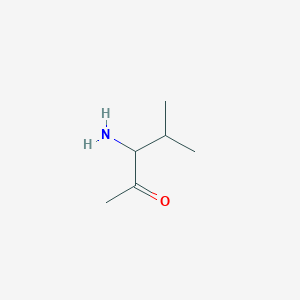 molecular formula C6H13NO B571035 3-Amino-4-methylpentan-2-one CAS No. 114416-26-1