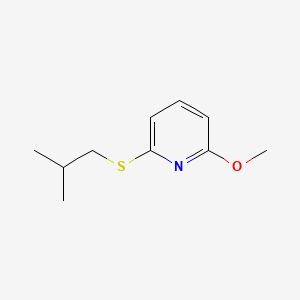 molecular formula C10H15NOS B571039 2-(Isobutylsulfanyl)-6-methoxypyridine CAS No. 117765-07-8