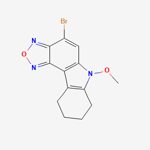 molecular formula C13H12BrN3O2 B5710415 4-bromo-6-methoxy-7,8,9,10-tetrahydro-6H-[1,2,5]oxadiazolo[3,4-c]carbazole 
