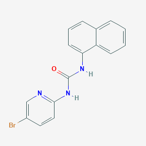 molecular formula C16H12BrN3O B5710431 N-(5-bromo-2-pyridinyl)-N'-1-naphthylurea 