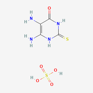 molecular formula C4H8N4O5S2 B571047 4,5-Diamino-2-thiouracil sulfate CAS No. 117043-67-1