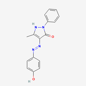3-methyl-1-phenyl-1H-pyrazole-4,5-dione 4-[(4-hydroxyphenyl)hydrazone]