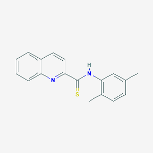 molecular formula C18H16N2S B5710524 N-(2,5-dimethylphenyl)-2-quinolinecarbothioamide 