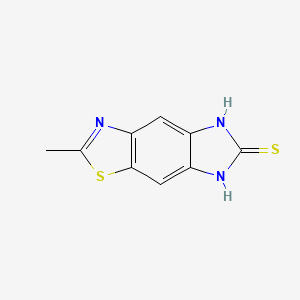 2-Methyl-5H-imidazo[4,5-f][1,3]benzothiazole-6-thiol