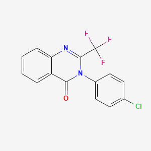 molecular formula C15H8ClF3N2O B5710547 3-(4-chlorophenyl)-2-(trifluoromethyl)-4(3H)-quinazolinone 