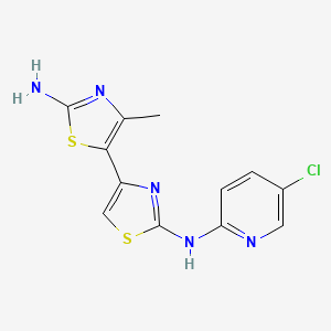molecular formula C12H10ClN5S2 B5710560 N~2~-(5-chloro-2-pyridinyl)-4'-methyl-4,5'-bi-1,3-thiazole-2,2'-diamine 