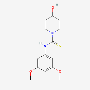 molecular formula C14H20N2O3S B5710571 N-(3,5-dimethoxyphenyl)-4-hydroxy-1-piperidinecarbothioamide 