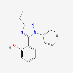 molecular formula C16H15N3O B5710577 2-(3-ethyl-1-phenyl-1H-1,2,4-triazol-5-yl)phenol 
