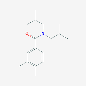 molecular formula C17H27NO B5710585 N,N-diisobutyl-3,4-dimethylbenzamide 
