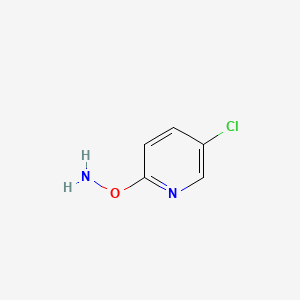 molecular formula C5H5ClN2O B571059 2-(Aminooxy)-5-chloropyridine CAS No. 119809-46-0