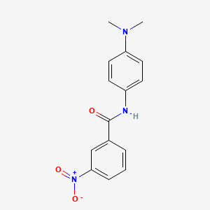 molecular formula C15H15N3O3 B5710590 N-[4-(dimethylamino)phenyl]-3-nitrobenzamide 