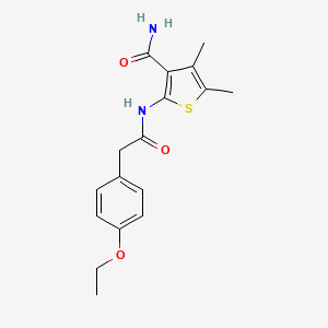 2-{[(4-ethoxyphenyl)acetyl]amino}-4,5-dimethyl-3-thiophenecarboxamide