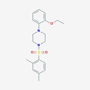 molecular formula C20H26N2O3S B5710610 1-[(2,4-dimethylphenyl)sulfonyl]-4-(2-ethoxyphenyl)piperazine 