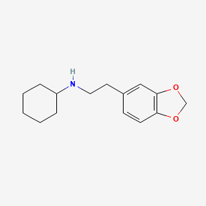 molecular formula C15H21NO2 B5710623 N-[2-(1,3-benzodioxol-5-yl)ethyl]cyclohexanamine 