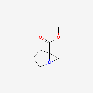 molecular formula C7H11NO2 B571063 Methyl 1-azabicyclo[3.1.0]hexane-5-carboxylate CAS No. 113729-10-5