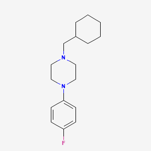 molecular formula C17H25FN2 B5710642 1-(cyclohexylmethyl)-4-(4-fluorophenyl)piperazine 